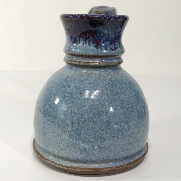 VTG MMS Signed Mahon Stoneware Studio Pottery No Spill Moonshine Jug Coffee Mug - Picture 3 of 14